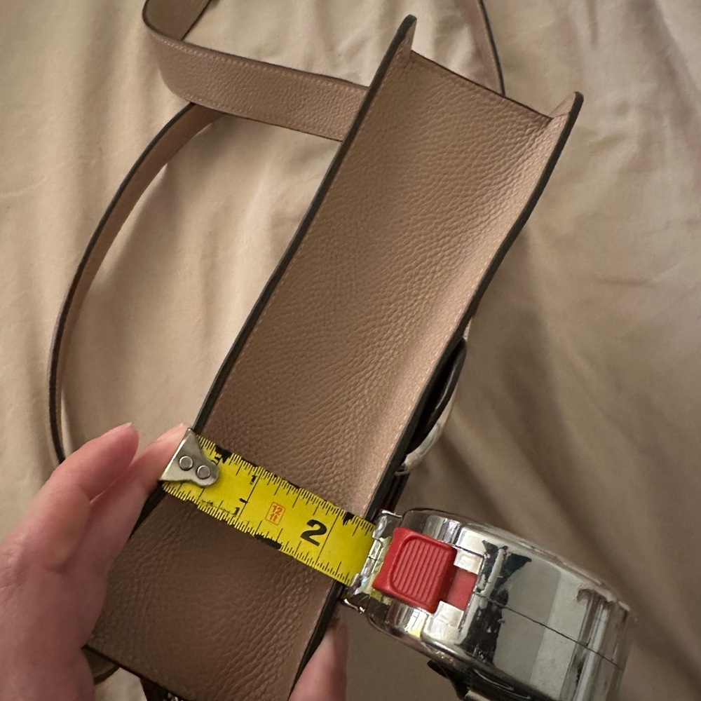 Coach Pebbled Leather Shoulder Bag in Taupe - Picture 12 of 12